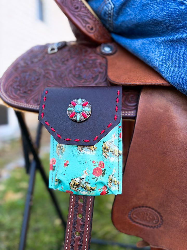 [In Stock] Ride Em Rosie  -  Back Cinch Saddle Bag