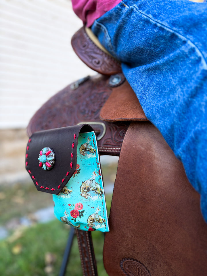 [In Stock] Ride Em Rosie  -  Back Cinch Saddle Bag