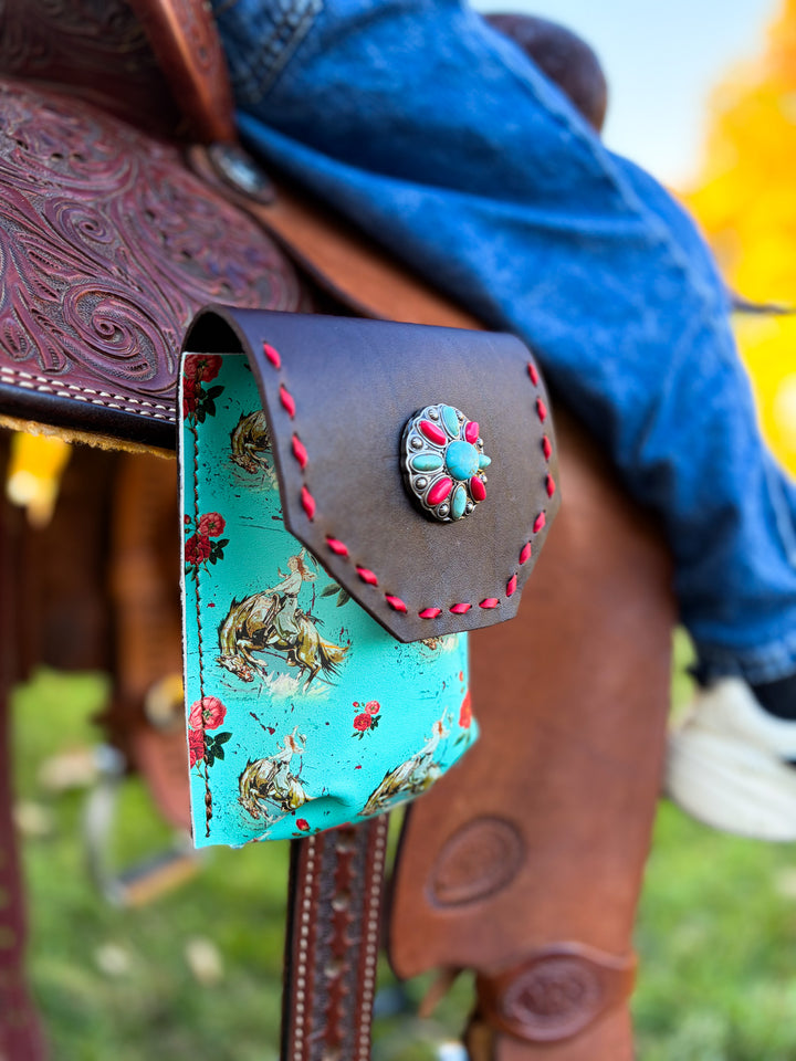 [In Stock] Ride Em Rosie  -  Back Cinch Saddle Bag