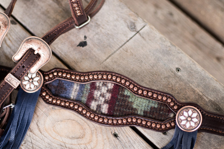 [Made To Order] Deep Sky Wool -  Tack Set
