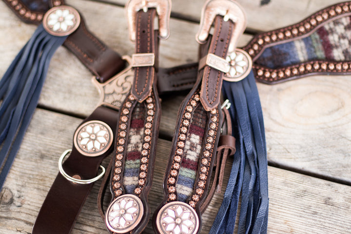 [Made To Order] Deep Sky Wool -  Tack Set