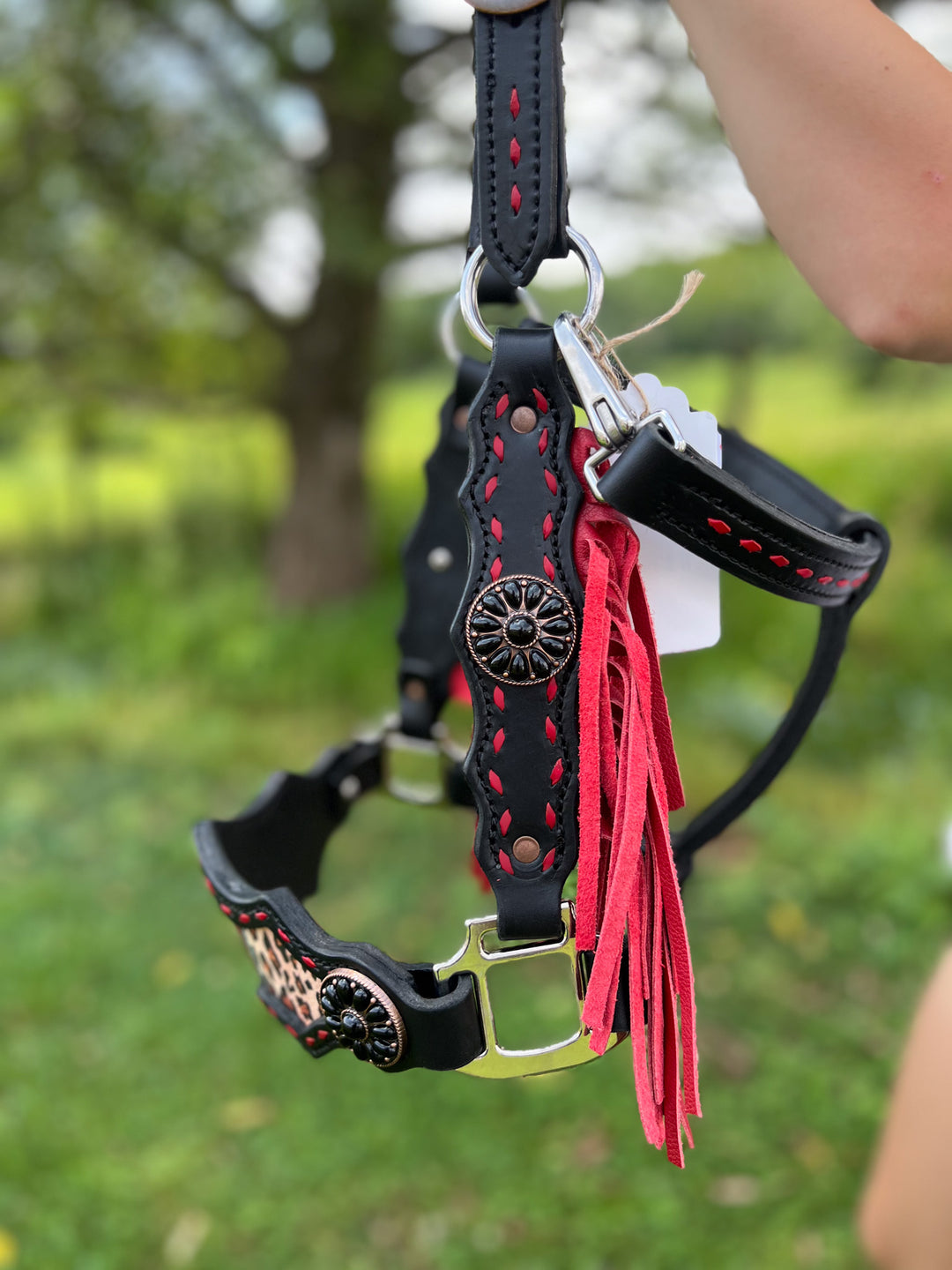 [ Stock] Full Leather Halter - Wild West