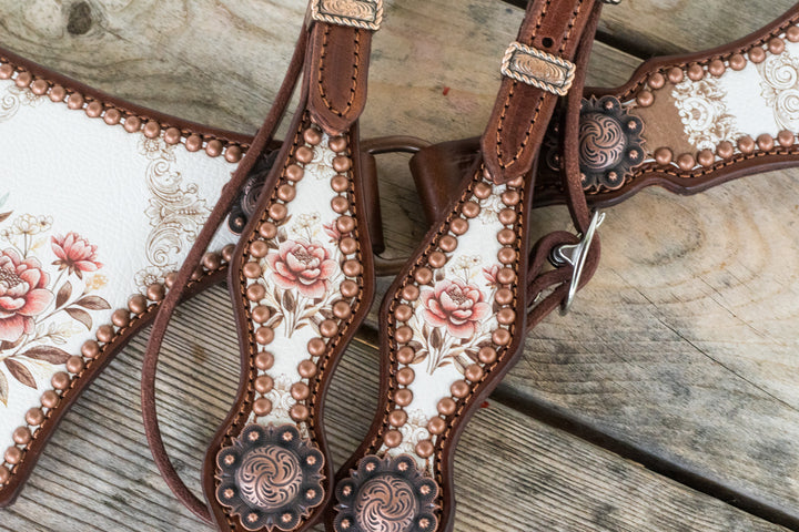 [In Stock] blushing drawing room overlay -  Large Centerplate Tack Set - one ear
