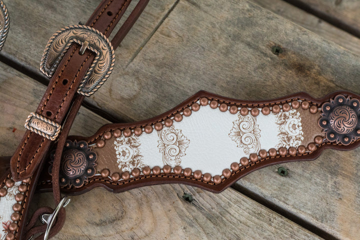 [In Stock] blushing drawing room overlay -  Large Centerplate Tack Set - one ear