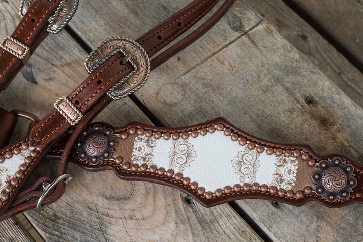 [In Stock] blushing drawing room overlay -  Large Centerplate Tack Set - one ear